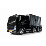 Elektrický Kamión s prívesom a kontajnerom Truck - 175x49x76cm - čierny 